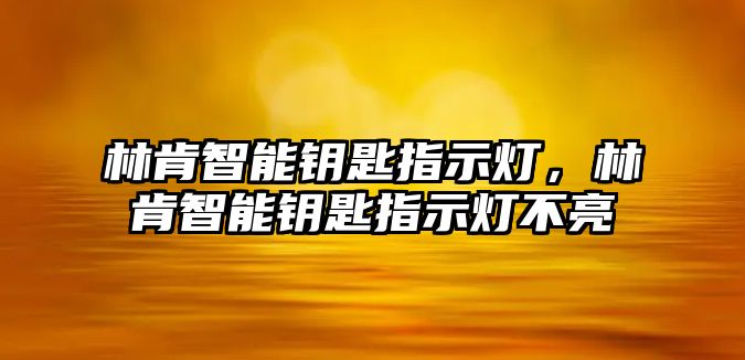 林肯智能鑰匙指示燈，林肯智能鑰匙指示燈不亮