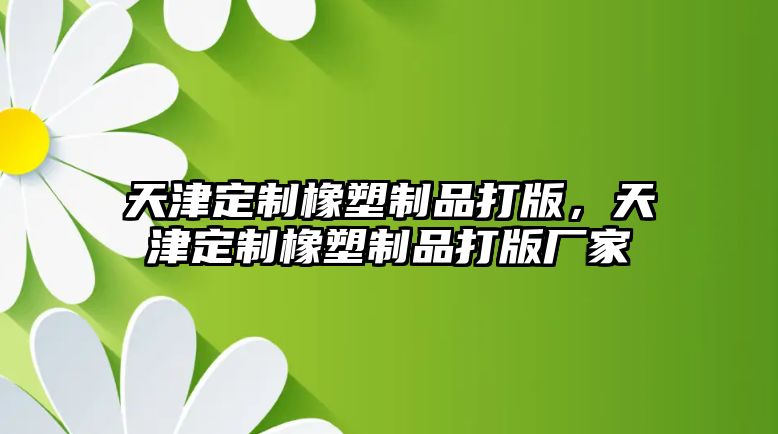 天津定制橡塑制品打版，天津定制橡塑制品打版廠家