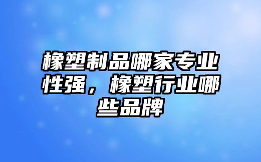 橡塑制品哪家專業(yè)性強，橡塑行業(yè)哪些品牌