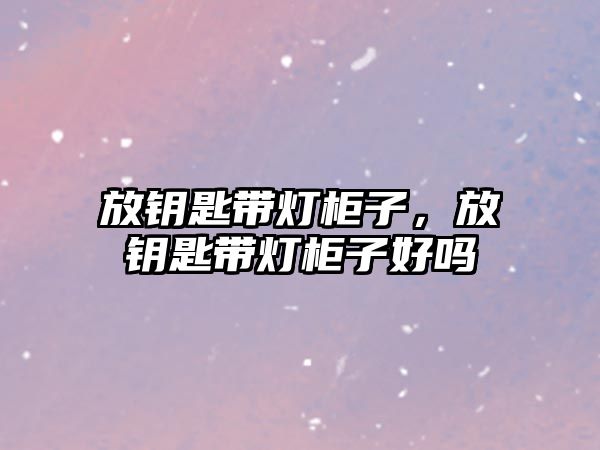 放鑰匙帶燈柜子，放鑰匙帶燈柜子好嗎